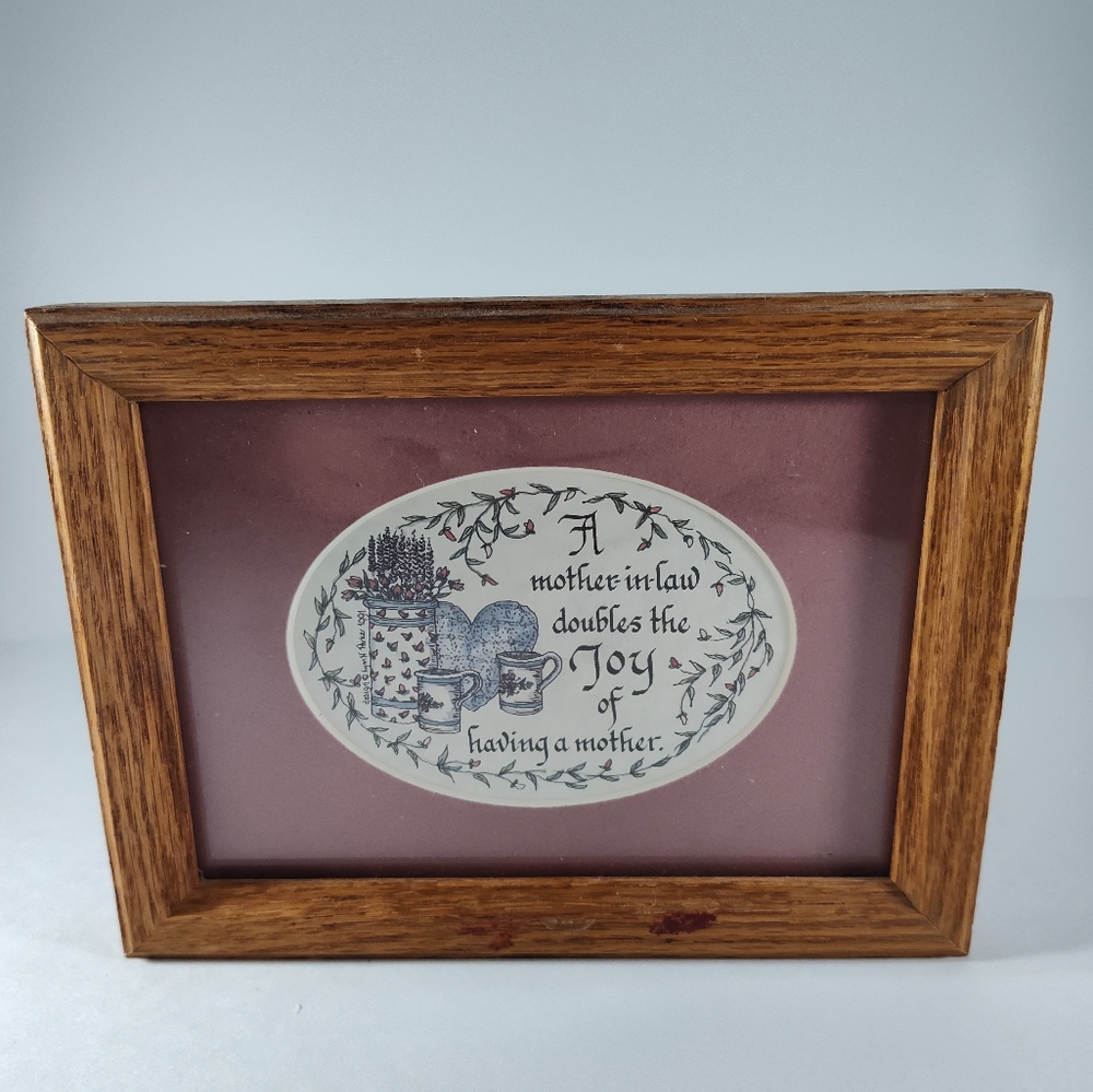 Framed Art Accent Decor "A Mother-in-Law"